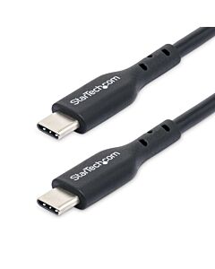 StarTech.com 2m (6ft) USB C Charging Cable, USB-C Cable, USB 2.0 Type-C Laptop Charger Cord, 60W 3A Power Delivery, TPE Jacket, USB-C Data Transfer Cable, M/M USB2CC2MNC