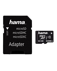 Hama microSDXC 64GB UHS-I Class 10 00124140