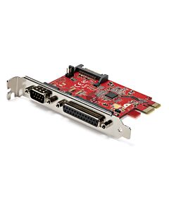 StarTech.com PCIe Card with Serial and Parallel Port - PCI Express Combo Adapter Card with 1x DB25 Parallel Port & 1x RS232 Serial Port - Expansion/Controller Card - PCIe Printer Card PEX1S1P950