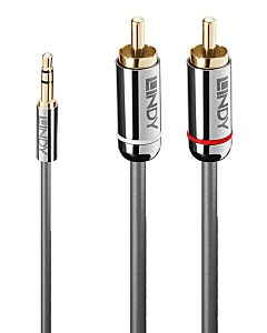 Lindy 1m 3.5mm to Phono Audio Cable, Co Line 35333