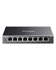 TP-Link Omada ES208GP network switch Managed L2 Gigabit Ethernet (10/100/1000) Power over Ethernet (PoE) DIN rail Black ES208GP