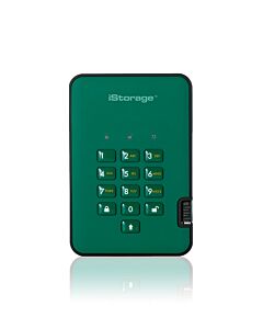 iStorage diskAshur² HDD 5TB Green | Secure Portable Hard Drive |AES-XTS 256-bit Hardware Encryption | PIN protected | OS & Platform Independent | TAA Compliant |Brute force  defence | Dust/Water Resistant IS-DA2-256-5000-GN