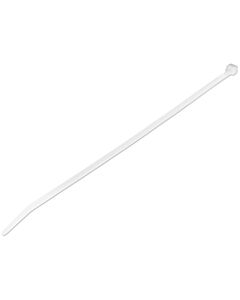 StarTech.com 10"(25cm) Cable Ties - 1/8"(4mm) wide, 2-5/8"(68mm) Bundle Diameter, 50lb(22kg) Tensile Strength, Nylon Self Locking  Ties w/ Curved Tip - 94V-2/UL Listed, 100 Pack - White CBMZT10N