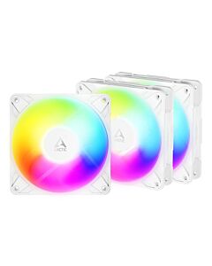 ARCTIC Freezer P12 Pro Reverse A-RGB (White) - 3 Pack - 120 mm A-RGB PWM Fan with Cable Splitter ACFAN00334A