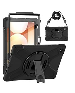 Techair TAXSGA043S Samsung Tab A11 military grade drop protection rugged case with shoulder strap TAXSGA043S