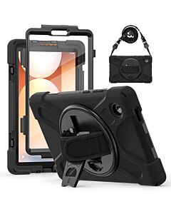 Techair TAXSGA044HS Samsung Tab A11+ military grade drop protection rugged case with hand & shoulder strap TAXSGA044HS
