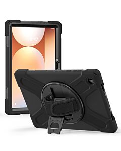 Techair TAXSGA044H Samsung Tab A11+ military grade drop protection rugged case with hand strap TAXSGA044H