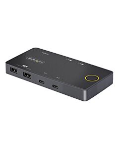 StarTech.com 2-Port USB-C KVM Switch, Single-4K 60Hz HDMI Monitor, Dual-100W Power Delivery Pass-through Ports, Bus Powered, USB Type-C/USB4/Thunderbolt 3/4 Compatible - Small Form Factor C2-H46-UC2-PD-KVM