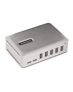StarTech.com 7-Port USB-C Hub - 5x USB-A + 2x USB-C - Self-Powered w/65W Power Supply - USB 3.1 10Gbps - Desktop/Laptop USB Hub w/3ft USB-IF  Locking Cable - USB C Hub 10G5A2CS-USB-C-HUB