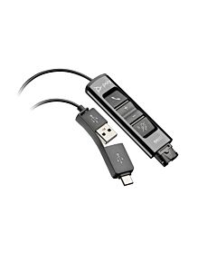 HP Poly DA85 USB to QD Black Adapter TAA 786C7AA