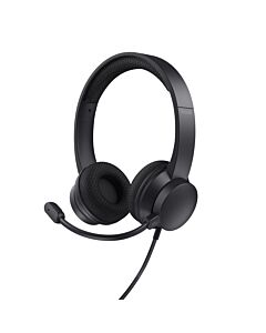 Trust HS-260 Headset Wired Neck-band Office/Call center USB Type-A Black T25334