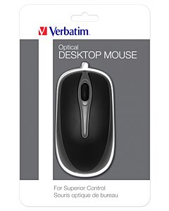Verbatim 49019 mouse Office Ambidextrous USB Type-A Optical 1000 DPI 49019