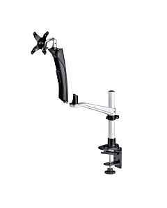 StarTech.com Monitor Desk Mount For 27in 16:9 or 30in 21:9 Ultrawide Screens, VESA 75x75/100x100, Tool-Less Arm Adjustments, C-Clamp/Gmet, Spring-Assisted Arm 1MP1ACG-MONITOR-ARM