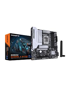 GIGABYTE B860M GAMING X WIFI6E Motherboard - Intel Core Ultra Series CPUs, 8+1+2+2 Phases VRM, up to 9200MHz DDR5, 1xPCIe 5.0 + 1xPCIe 4.0 M.2, 2.5GbE LAN, WIFI 6E, USB 4 B860M GAMING X WIFI6E