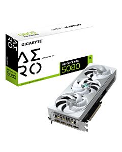 GIGABYTE GeForce RTX 5080 AERO OC SFF 16G Graphics Card - 16GB GDDR7, 256bit, PCI-E 5.0, 2730MHz Core Clock, 3 x DisplayPort, 1 x HDMI, GV-N5080AERO OC-16GD GV-N5080AERO OC-16GD