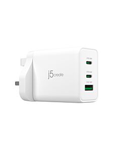 j5create JUP3365F-FN 65W GaN USB-C® 3-Port Charger - UK JUP3365F-FN