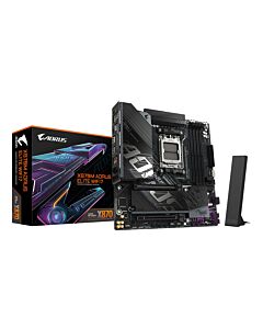 GIGABYTE X870M AORUS ELITE WIFI7 Motherboard - Supports AMD Ryzen 9000 CPUs, 14+2+2 Phases Digital VRM, up to 8200Hz DDR5 (OC), 1xPCIe 5.0 + 1xPCIe 4.0, Wi-Fi 7, 2.5 GbE LAN, USB 4 X870M AORUS ELITE WIFI7