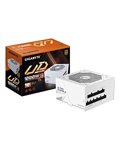GIGABYTE UD1000GM PG5 V2 ICE Power Supply Unit- PCIe Gen 5.1, 80 PLUS Gold, Fully ular Design, 120mm Fan, ATX 3.1 compatible, UK Plug GP-UD1000GM PG5 ICE