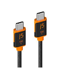 j5create JUCX25L18 USB-C® 100W Sync & Charge Cable (1.8 m / 5.9 ft.) JUCX25L18-N