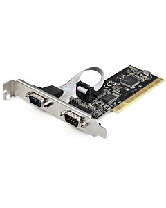 StarTech.com PCI Serial Parallel Combo Card with Dual Serial RS232 Ports (DB9) & 1x Parallel LPT Port (DB25) - PCI Combo Adapter Card - PCI Expansion Card Controller - PCI to Printer Card PCI2S1P2
