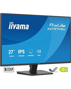 iiyama ProLite X2797HSU-B1 computer monitor 68.6 cm (27") 1920 x 1080 pixels Full HD LED Black X2797HSU-B1