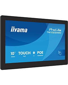 iiyama TW1023ASC-B3P Signage Display Kiosk design 25.6 cm (10.1") Wi-Fi 385 cd/m² WXGA Black Touchscreen Built-in processor Android 24/7 TW1023ASC-B3P