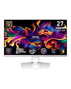 MSI MAG 272QPW QD-OLED X28 computer monitor 67.3 cm (26.5") 2560 x 1440 pixels Wide Quad HD White MAG 272QPW QD-OLED X28