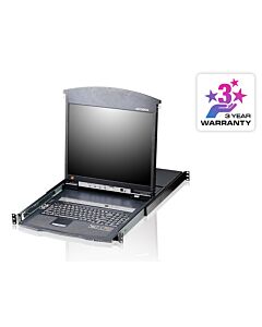 ATEN 16-Port 17" LCD CAT5e/6 KVM Switch (Dual Rail) KL1516AM