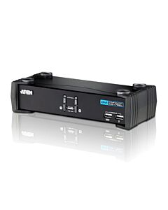 ATEN 2-Port USB DVI KVM Switch with Audio & USB 2.0 Hub (KVM Cables included) CS1762A