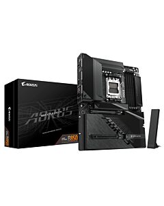 GIGABYTE B850 AORUS STEALTH Motherboard - AMD Ryzen 9000 Series CPUs, 14+2+2 Phases Digital VRM, up to 8200MHz DDR5 (OC), 2xPCIe 5.0 + 2xPCIe 4.0 M.2, WIFI 7, 5 GbE LAN, USB 3.2 Gen 2 B850 AORUS STEALTH