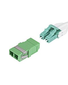 StarTech.com LC to LC Coupler 10 Pack, OS2 Single e SC Footprint LC Fiber Optic Coupler without Flange, LC/APC Duplex Adapter DUPLEXLCAPCNOF
