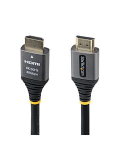 StarTech.com 1ft (30cm)  Ultra High Speed HDMI Cable, 8K 60Hz/4K 120Hz, HDMI 2.1 Cable with HDR10+ / eARC, 48Gbps, 8K HDMI Cord for Monitor/TV/Display, Flexible TPE Jacket HDMM21V1F