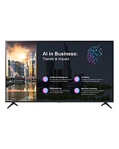 LG 50PK640S Signage Display Digital signage flat panel 127 cm (50") LED 260 cd/m² 4K Ultra HD Black Built-in processor WebOS 16/7 50PK640S