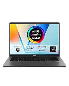 ASUS Vivobook S14 M3407GA-SF015W AMD Ryzen™ AI 7 445 Laptop 35.6 cm (14") WUXGA 16 GB DDR5-SDRAM 1 TB SSD Wi-Fi 6 (802.11ax) Windows 11 Home Grey M3407GA-SF015W
