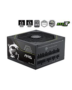 MSI MAG A1200PLS PCIE5 power supply unit 1200 W 20+4 pin ATX ATX Black 4711377397926