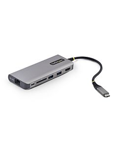 StarTech.com USB-C to HDMI Multiport Adapter, 140W PD Charging, 4K 60Hz, 3-Port USB 10Gbps Hub, SD Card Slot, 2.5GbE, Mini Dock for MacBook / Dell / Thinkpad / HP 177B-USBC-MULTIPORT