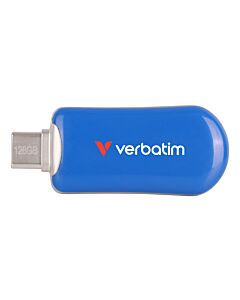 Verbatim Plectra USB-C Flash Drive Blue 128GB 30233