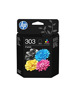 HP 303 2-pack Black/Tri-color Original Ink Cartridges 3YM92AE#30A
