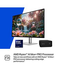 HP Z2 G1a Copilot+ PC AMD Ryzen AI Max+ PRO PRO 395 64 GB LPDDR5x-SDRAM 2 TB SSD Windows 11 Pro Mini PC Workstation AI Workstation, AI PC Black A40Q0ET#ABU