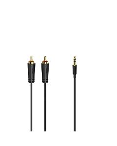 Hama 00205260 audio cable 1.5 m 3.5mm 2 x RCA Black 205260