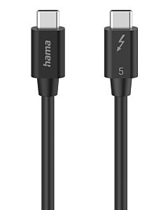 Hama USB-C USB cable USB 3.2 Gen 2 (3.1 Gen 2) 1 m USB C 80 Gbit/s 240 W Black 200796