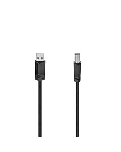 Hama 00200604 USB cable USB 2.0 5 m USB A USB B 0.48 Gbit/s Black 200604