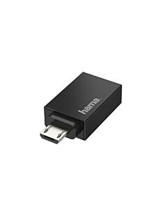 Hama 00200307 cable gender changer Micro-USB USB Type-A Black 200307