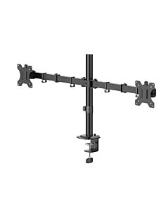 Hama Monitor Mount, 2 Monitors, Height-adjustable, Swivel/Tilt, 13" - 35", Black 220903
