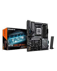 GIGABYTE X870E EAGLE X3D WIFI7 Motherboard - Supports AMD Ryzen 9000 CPUs, 14+2+2 Phases Digital VRM, up to 9000Hz DDR5 (OC), 1xPCIe 5.0 + 3xPCIe 4.0, Wi-Fi 7, 5GbE LAN, USB 4 X870E EAGLE X3D WIFI7