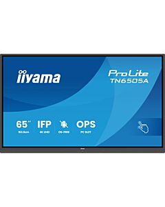 iiyama TN6505A-B1AG Signage Display Interactive flat panel 163.8 cm (64.5") 500 cd/m² 4K Ultra HD Black Touchscreen TN6505A-B1AG