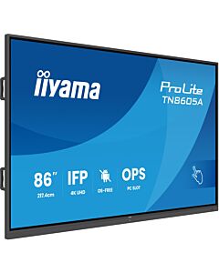 iiyama TN8605A-B1AG Signage Display Interactive flat panel 2.17 m (85.6") 500 cd/m² 4K Ultra HD Black Touchscreen TN8605A-B1AG