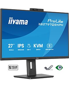 iiyama ProLite XB2797QSNPH-B1 27IN IPS LCD 4MS 2560X1440 350CD/M2 HDMI/DP/USB 2 computer monitor 68.6 cm (27") 2560 x 1440 pixels Quad HD Black XB2797QSNPH-B1