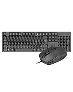 VIDA OFFICE 2IN1 USB KIT keyboard Mouse included Home/Office QWERTY UK English Black OFFICE2IN1
