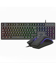 VIDA REBEL 2IN1 BLACK USB DESK KIT keyboard Mouse included Gaming QWERTY UK English REBEL2IN1-BLK